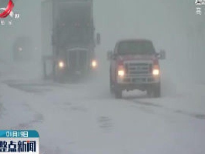 美国多地遭遇暴风雪致航班延误