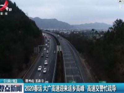 2020春运 大广高速迎来返乡高峰 高速交警忙疏导