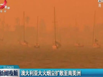 澳大利亚大火烟尘扩散至南美洲
