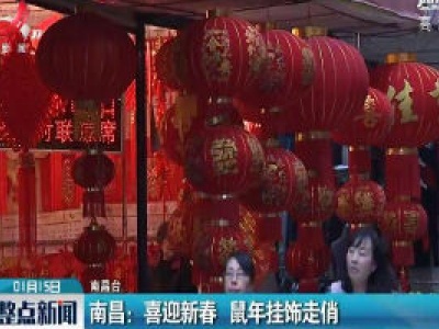 南昌：喜迎新春 鼠年挂饰走俏