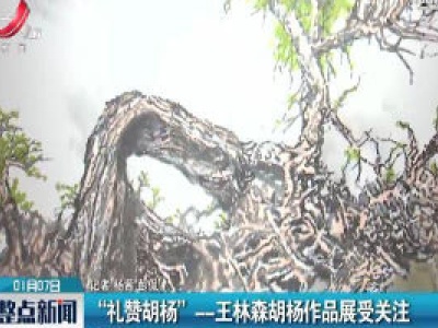 “礼赞胡杨”——王林森胡杨作品展受关注