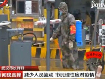 武汉市长呼吁：减少人员流动 市民理性应对疫情