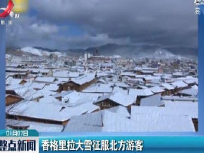 香格里拉大雪征服北方游客