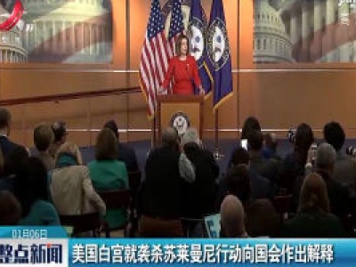 美国白宫就袭杀苏莱曼尼行动向国会作出解释
