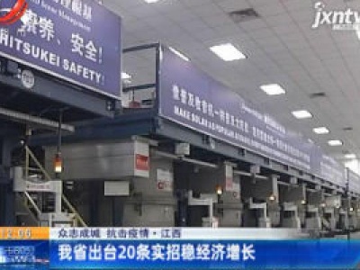 【众志成城 抗击疫情】江西：我省出台20条实招稳经济增长 
