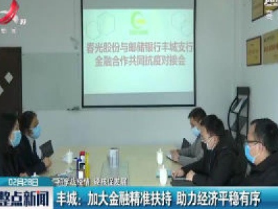 【科学战疫情 硬核促发展】丰城：加大金融精准扶持 助力经济平稳有序