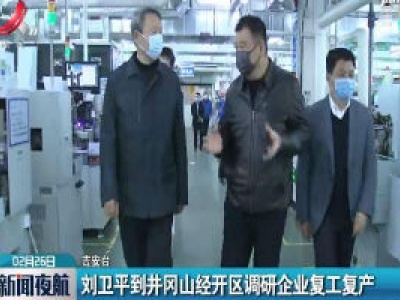 刘卫平到井冈山经开区调研企业复工复产