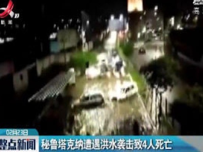 秘鲁塔克纳遭遇洪水袭击致4人死亡