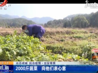 【众志成城 抗击疫情】吉安青原：2000斤蔬菜 向他们表心意