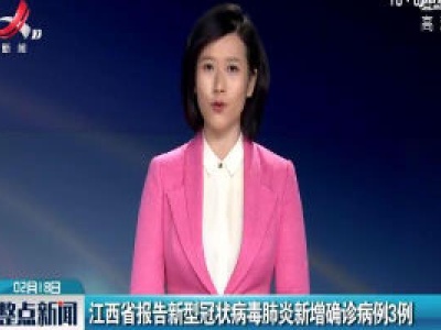 江西省报告新型冠状病毒肺炎新增确诊病例3例