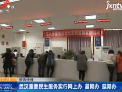 武汉重要民生服务实行网上办 超期办 延期办
