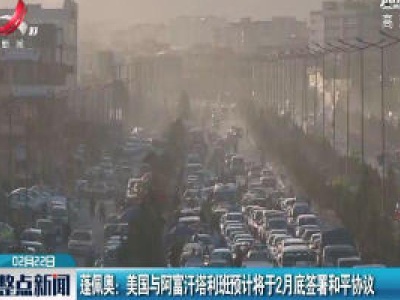 蓬佩奥：美国与阿富汗塔利班预计将于2月底签署和平协议