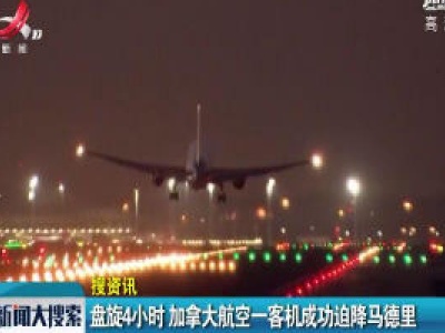 盘旋4小时 加拿大航空一客机成功迫降马德里
