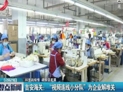 【科学防疫情 硬核促发展】吉安海关：“视频连线小分队”为企业解难关