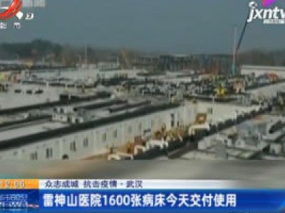 【众志成城 抗击疫情】武汉：雷神山医院1600张病床2月8日交付使用