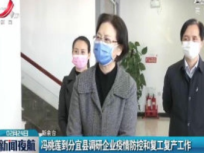 冯桃莲到分宜调研企业疫情防控和复工复产工作