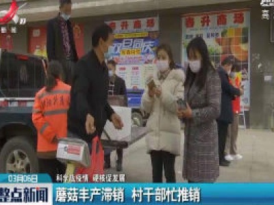 【科学战疫情 硬核促发展】蘑菇丰产滞销 村干部忙推销