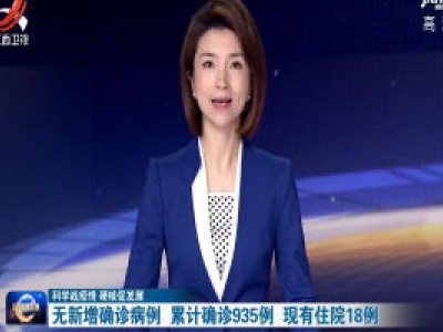 【科学战疫情 硬核促发展】无新增确诊病例 累计确诊935 例 现有住院18例