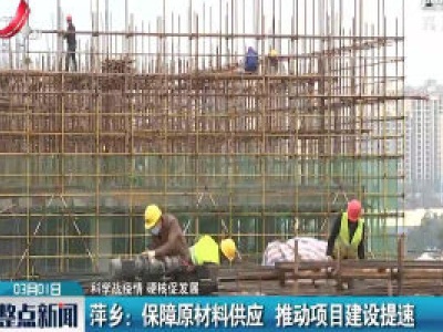 【科学防疫情 硬核促发展】萍乡：保障原材料供应 推动项目建设提速 