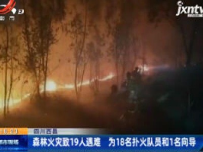 四川西昌：森林火灾致19人遇难 为18名扑火队员和1名向导
