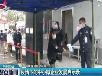 【科学战疫情 硬核促发展】疫情下的中小微企业发展启示录