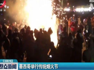 墨西哥举行传统烟火节