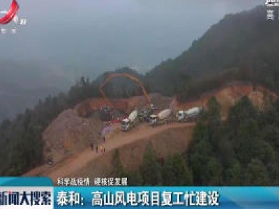【科学战疫情 硬核促发展】泰和：高山风电项目复工忙建设