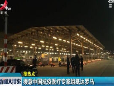 援意中国抗疫医疗专家组抵达罗马