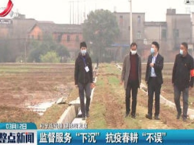 【科学战疫情 硬核促发展】监督服务“下沉” 抗疫春耕“不误”
