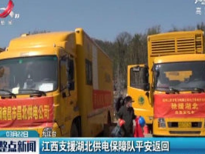 江西支援湖北供电保障队平安返回