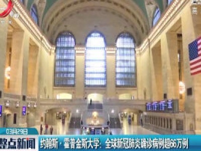 约翰斯·霍普金斯大学：全球新冠肺炎确诊病例超66万例