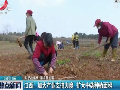 【科学战疫情 硬核促发展】江西：加大产业支持力度 扩大中药种植面积