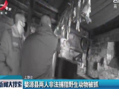 婺源县两人非法捕猎野生动物被抓