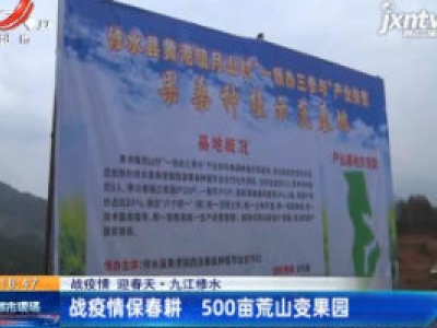 【战疫情 迎春天】九江修水：战疫情保春耕 500亩荒山变果园