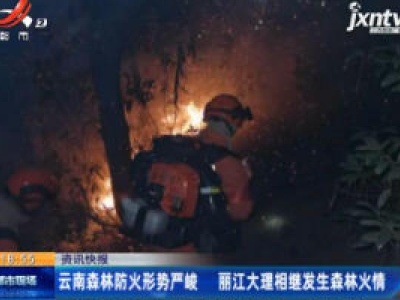 云南森林防火形势严峻 丽江大理相继发生森林火情