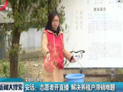 【雷锋就在身边】安远：志愿者开直播 解决养殖户滞销难题