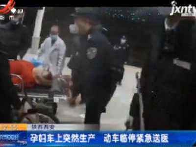 陕西西安：孕妇车上突然生产 动车临停紧急送医