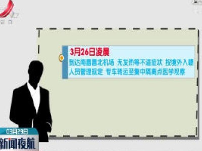江西新增境外输入新冠肺炎确诊病例1例