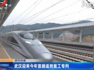 武汉迎来2020年首趟返岗复工专列