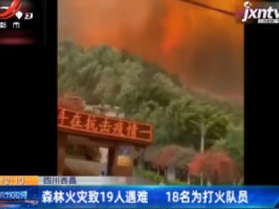四川西昌：森林火灾致19人遇难 18名为打火队员