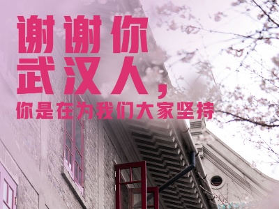 谢谢武汉人，你是在为我们大家坚持