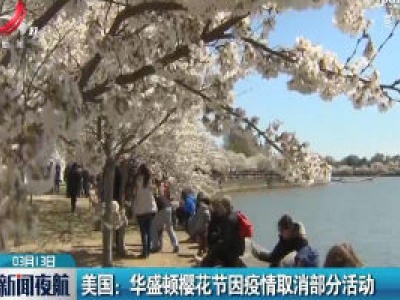 美国：华盛顿樱花节因疫情取消部分活动  