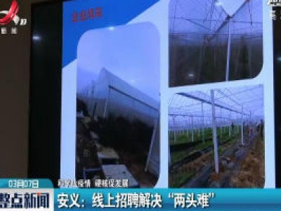 【科学战疫情 硬核促发展】安义：线上招聘解决“两头难”