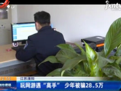 江苏溧阳：玩网游遇“高手” 少年被骗28.5万