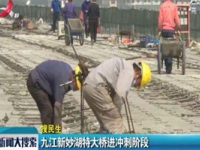 【搜民生】九江新妙湖特大桥进冲刺阶段