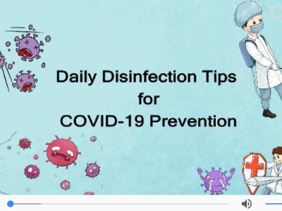 Daily disinfection tips for COVID-19 prevention