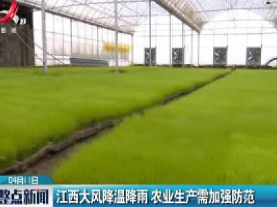 江西大风降温降雨 农业生产需加强防范
