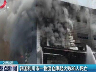 韩国利川市一物流仓库起火致36人死亡