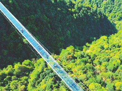 安远县三百山景区的“天空之桥”