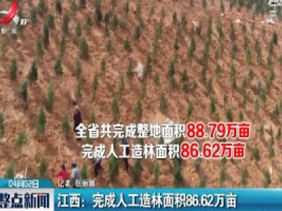 江西：完成人工造林面积86.62万亩